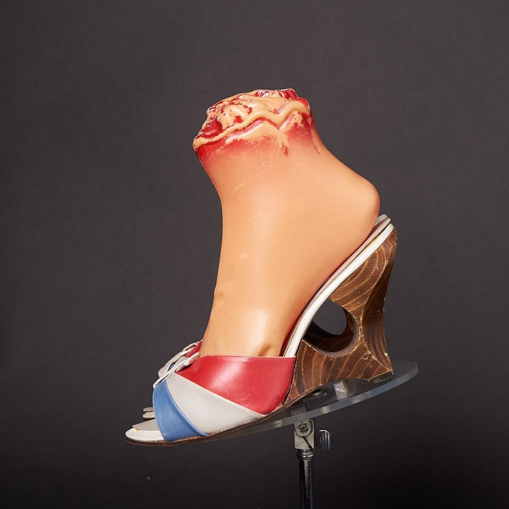 1950s Carved Heels Pin Up Shoes Heels